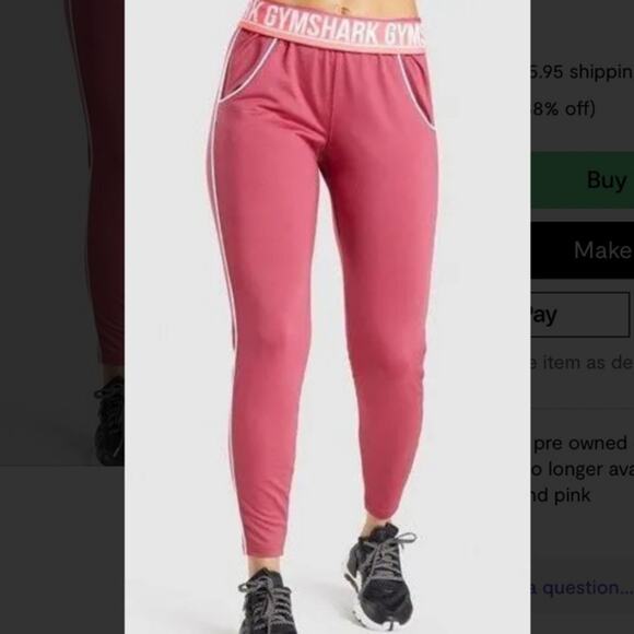 GYMSHARK RECESS JOGGERS Pants SIZE XL Work Out Pants - Picture 6 of 8